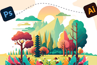 do anything on illustrator, illustration for web, app and business