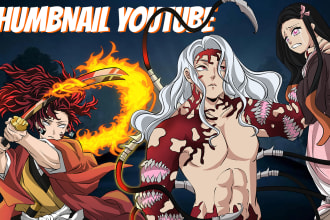 draw awesome anime characters for youtube thumbnail
