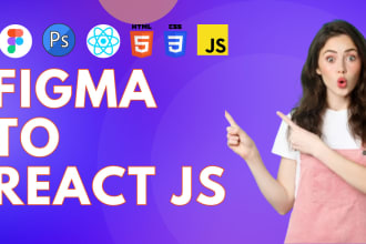 convert figma to react js website using tailwind css