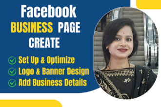 create and full set up your fb business page professionally