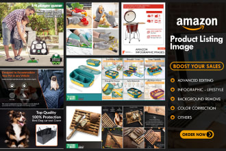 design amazon listing image that convert infographics