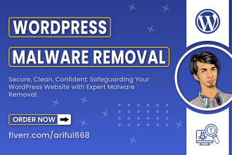 do wordpress malware removal, fix hacked wordpress website, and clean malware