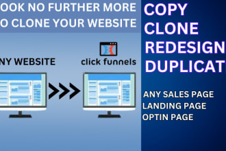 10 dollar duplicate, clone your sales page and landing page in clickfunnels