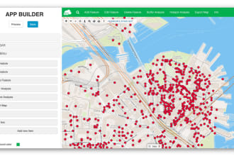 make web gis application using mapbox, cesium js, arcgis,