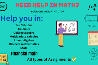 be your tutor in statistics and financial math