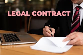 draft legal investment agreement or contract, joint venture,