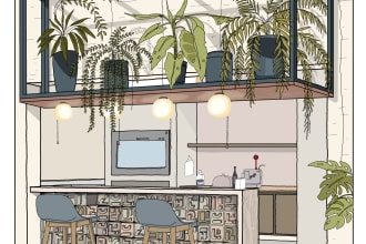 illustration drawings for architecture students
