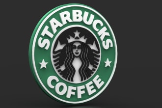 convert a logo to 3d using 3ds max or solidworks