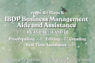 write urgent essays, business, ia, ee for you ib, hl, sl