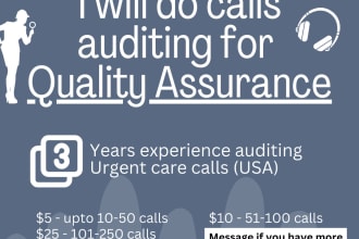 do call auditing for quality assurance