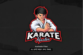 create a jiu jitsu, martial arts for gym logo
