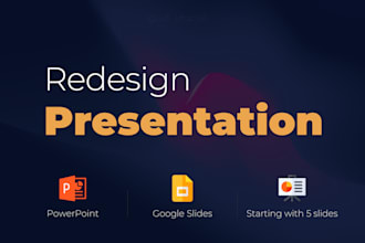 redesign and improve powerpoint presentation