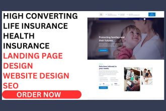 design life insurance website for appointment life insurance landing page