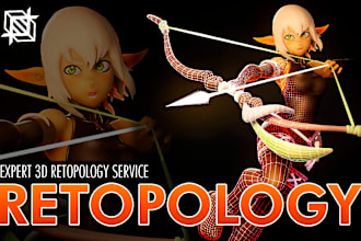 provide expert retopology for 3d models