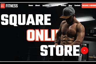 design square website, square online store and square website redesign