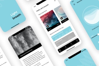 create design UI UX for mobile app, wireframes in figma