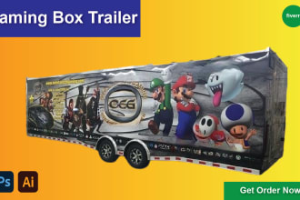 design a unique box trailer wrap, truck and van wrap design