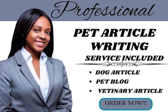 be your cat, dog and pet article writer
