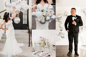 do wedding photo editing and events, photo color grading