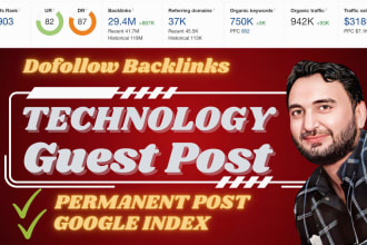 create tech guest post and authority backlinks on tech blogs