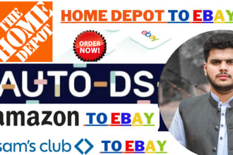 dropshipping via autods, amazon, home depot, walmart to ebay