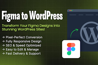 turn figma design into a high converting, SEO friendly wordpress website