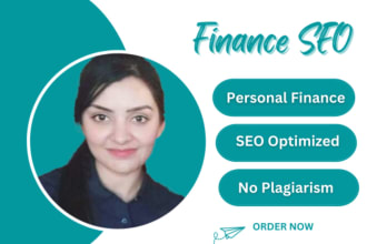 do finance SEO content and article writing for 1000 words