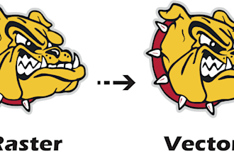 do vector tracing, redraw in ai, PSD, eps, png, svg, PDF