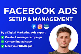 setup, manage and scale your meta ads, instagram ads, to get more sales