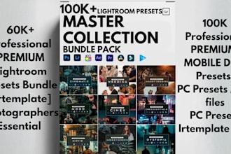 provide 100k professional lightroom preset for you