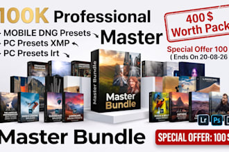 provide 100k professional lightroom preset for you