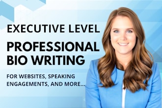write an impressive professional bio