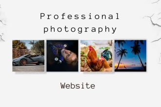 develop your professional photography wedding website