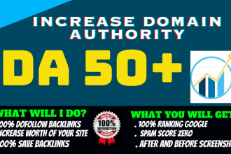 increase domain authority moz da with high quality backlinks