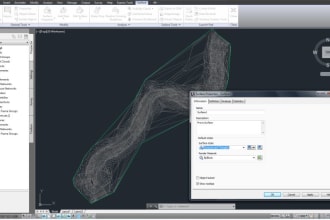 insert coordinates, make alignments, profile and surface