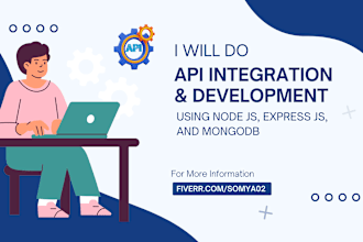 do API development using node js, express js, and mongodb