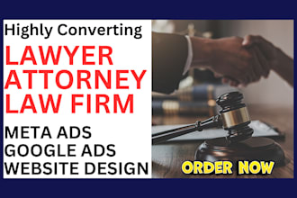 generate high converting lawyer attorney leads via facebook ads website design