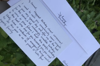 create handwritten letters and cards