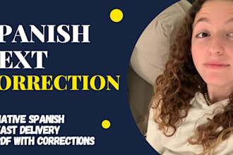 correct your spanish text