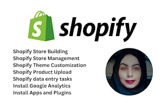 be shopify virtual assistant, shopify store manager, shopify data entry expert