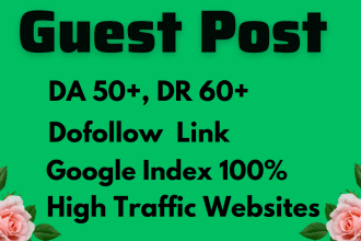 do write and publish article on high da 40 to 80