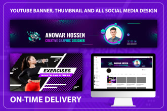 facebook cover design and all social media banners  design