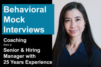 provide mock interviews coaching to help you impress in behavioral interviews