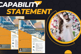 design a professional and creative capability statement