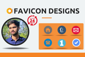 design or setup a high quality favicon icon for you in 24 hr