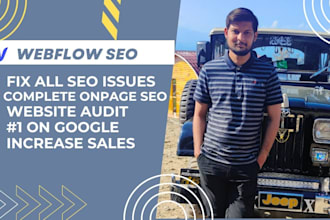 optimize webflow on page SEO for webflow websites
