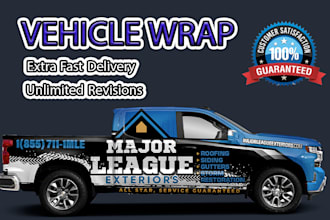 design an awesome car, van, car livery wrap, any vehicle wrap design