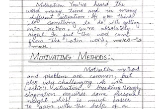 do handwriting notes and assignment