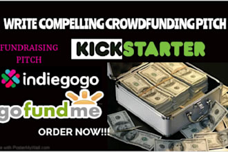 write compelling fundraising pitch and effective crowdfunding pitch writing