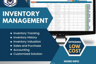 provide you customized inventory management system